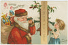 Digital Download "A Merry Christmas" Christmas Postcard (c.1907) - Instant Download Printable - thirdshift