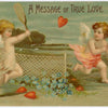 Digital Download "A Message of True Love" Valentine's Day Postcard (c.1910) - Instant Download Printable - thirdshift