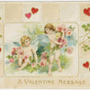 Digital Download "A Valentine Message" Valentine's Day Postcard (c.1910) - Instant Download Printable - thirdshift