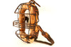 Vintage Baseball Catchers Face Mask with Metal Grid, Leather Straps (c.1930s) - thirdshift