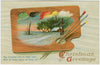 Digital Download "Christmas Greetings" Christmas Postcard (c.1912) - Instant Download Printable - thirdshift