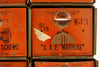 Vintage Dorman Parts Drawer Hardware Bin with 36 Drawers in Rustic Orange (c.1950s) - thirdshift