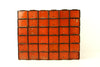Vintage Dorman Parts Drawer Hardware Bin with 36 Drawers in Rustic Orange (c.1950s) - thirdshift
