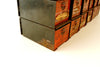Vintage Dorman Parts Drawer Hardware Bin with 36 Drawers in Rustic Orange (c.1950s) - thirdshift