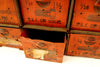 Vintage Dorman Parts Drawer Hardware Bin with 36 Drawers in Rustic Orange (c.1950s) - thirdshift