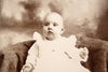 Antique Photograph Cabinet Card of Baby from Saunemin Illinois (c.1890s) - thirdshift