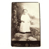 Antique Photograph Cabinet Card of Mary Alice (Custard) Evans from PA (c.1887) - thirdshift