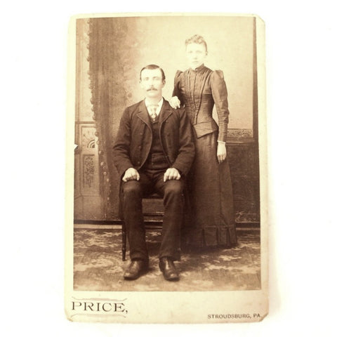 Antique Photograph Cabinet Card of Thomas and Mary Shiffer from PA (c.1880s) - thirdshift