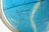 Vintage Rand McNally International World Globe, Bright Blue Oceans, 12" (c.1970s) - thirdshift
