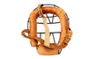 Vintage Baseball Catchers Face Mask with Black Metal Grid, Leather Straps (c.1930s) - thirdshift