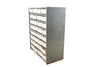 Vintage Metal Parts Drawer Hardware Bin with 32 Drawers in Silver (c.1950s) - thirdshift