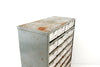 Vintage Metal Parts Drawer Hardware Bin with 32 Drawers in Silver (c.1950s) - thirdshift