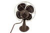 Vintage KoldAir Open Cage Fan in Black Cast Iron (c.1940s) - thirdshift