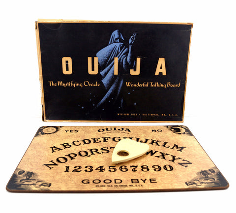 Vintage Original Ouija Board by William Fuld, Extra Large (c.1930-40s) N2 - thirdshift