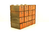 Vintage Dorman Parts Drawer Hardware Bin with 16 Drawers, Rustic Orange N2 (c.1950s) - thirdshift