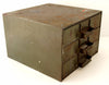 Vintage Industrial Hardware Cabinet Parts Bin with 3 Drawers  (c.1940s) - thirdshift