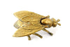 Vintage Brass Fly Ashtray / Trinket Box with Pivoting Wings (c.1950s) - thirdshift