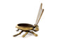 Vintage Brass Fly Ashtray / Trinket Box with Flat Pivoting Wings (c.1950s) - thirdshift