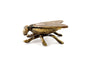 Vintage Brass Fly Ashtray / Trinket Box with Flat Pivoting Wings (c.1950s) - thirdshift