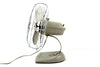 Vintage Industrial Open Cage Oscillating Fan by General Electric (c.1950s) - thirdshift