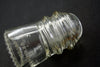 Vintage Glass Insulator, Hemingray 9 in Clear, Small (c.1940s) - thirdshift