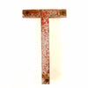 Vintage Industrial Metal Letter "T" Marquee Sign 10 inches tall (c.1950s) N1 - thirdshift