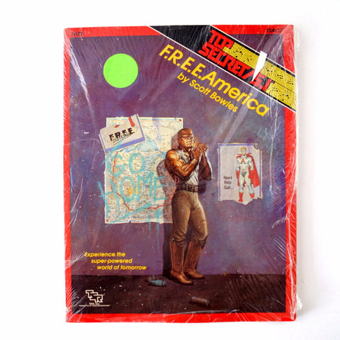 Vintage Top Secret / S.I. "F.R.E.E. America" Role Playing Book by TSR, Inc. (1980s) - thirdshift