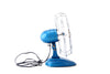Vintage Oscillating Open Cage Desk Fan by Coronado in Metallic Blue (c.1950s) - thirdshift