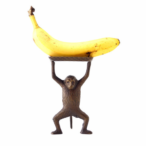 Vintage Monkey Tray in Cast Brass (c.1970s) N1 - thirdshift