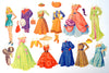 Vintage Paper Doll Blonde Woman with Clothing, 21 pieces (c.1940s) - thirdshift