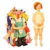 Vintage Paper Doll "Shirley Temple" with Clothing, 13 pieces (c.1940s) - thirdshift