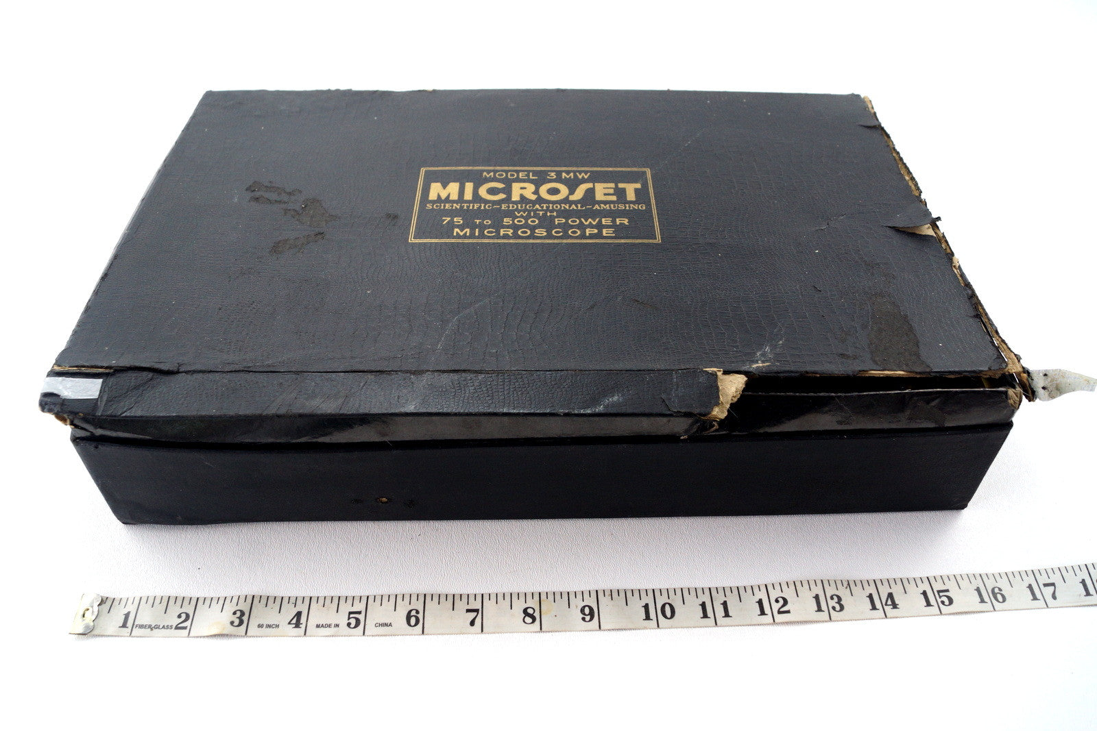 Vintage Microset Microscope Kit Model 3 MW, 75-500x Zoom (c.1920s) - thirdshift