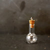 Fillable Glass Florence Flask Charm with Cork Stopper and Eye Hook (28mm) - thirdshift