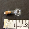 Fillable Glass Florence Flask Charm with Cork Stopper and Eye Hook (28mm) - thirdshift