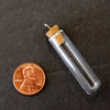 Fillable Glass Test Tube Charm with Cork Stopper and Eye Hook - thirdshift