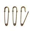 Metal Laundry Pin Style Pins in Antique Brass Finish, 2" long (Set of 3) - thirdshift