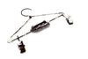 Metal Hanger with Clips in Antique Nickel Finish, 5-3/4" wide - thirdshift