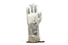 Vintage Aluminum Glove Mold, Silver Metal Hand, 13 inches tall (c.1970s) N5 - thirdshift