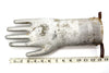 Vintage Aluminum Glove Mold, Silver Metal Hand, 13 inches tall (c.1970s) N5 - thirdshift