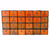 Vintage Dorman Parts Drawer Hardware Bin with 24 Drawers in Rustic Orange (c.1950s) N5 - thirdshift