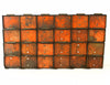 Vintage Dorman Parts Drawer Hardware Bin with 24 Drawers in Rustic Orange (c.1950s) N5 - thirdshift