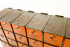 Vintage Dorman Parts Drawer Hardware Bin with 24 Drawers in Rustic Orange (c.1950s) N5 - thirdshift
