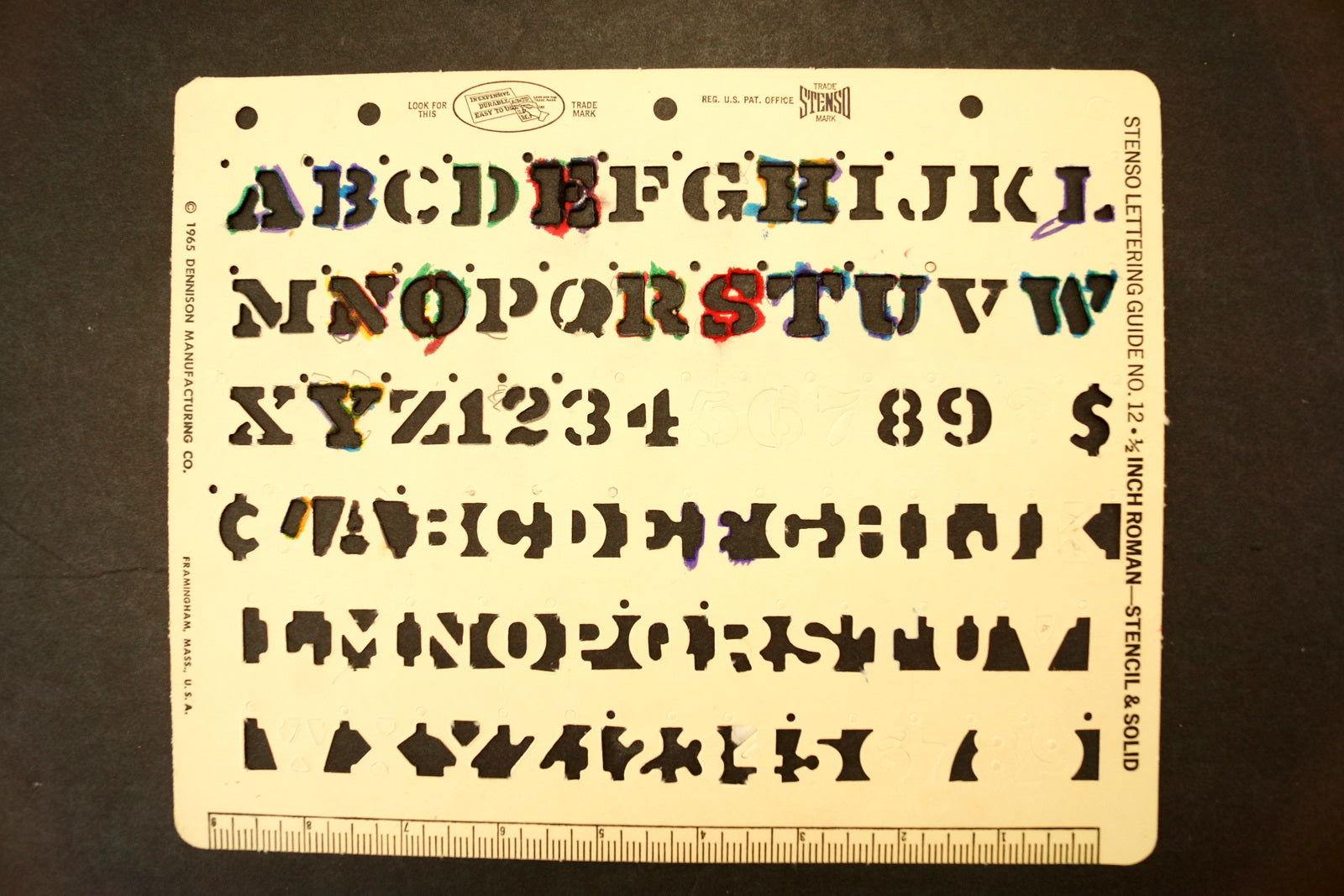 Stencil Letters and Numbers