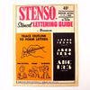 Vintage STENSO Stencil Lettering Guide, Modern Gothic 1/4", 3/8", 1/2" Letters Numbers (c.1966) - thirdshift
