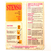Vintage STENSO Stencil Lettering Guide, Frontier 1/2" to 2-1/2" Letters Numbers (c.1966) - thirdshift