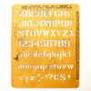 Vintage DURO Stencil Lettering Guide, Gothic 3/4" Letters Numbers (c.1965) - thirdshift