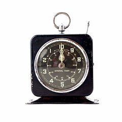 Vintage Industrial X-Ray Timer in Black Metal (c.1940s) - thirdshift
