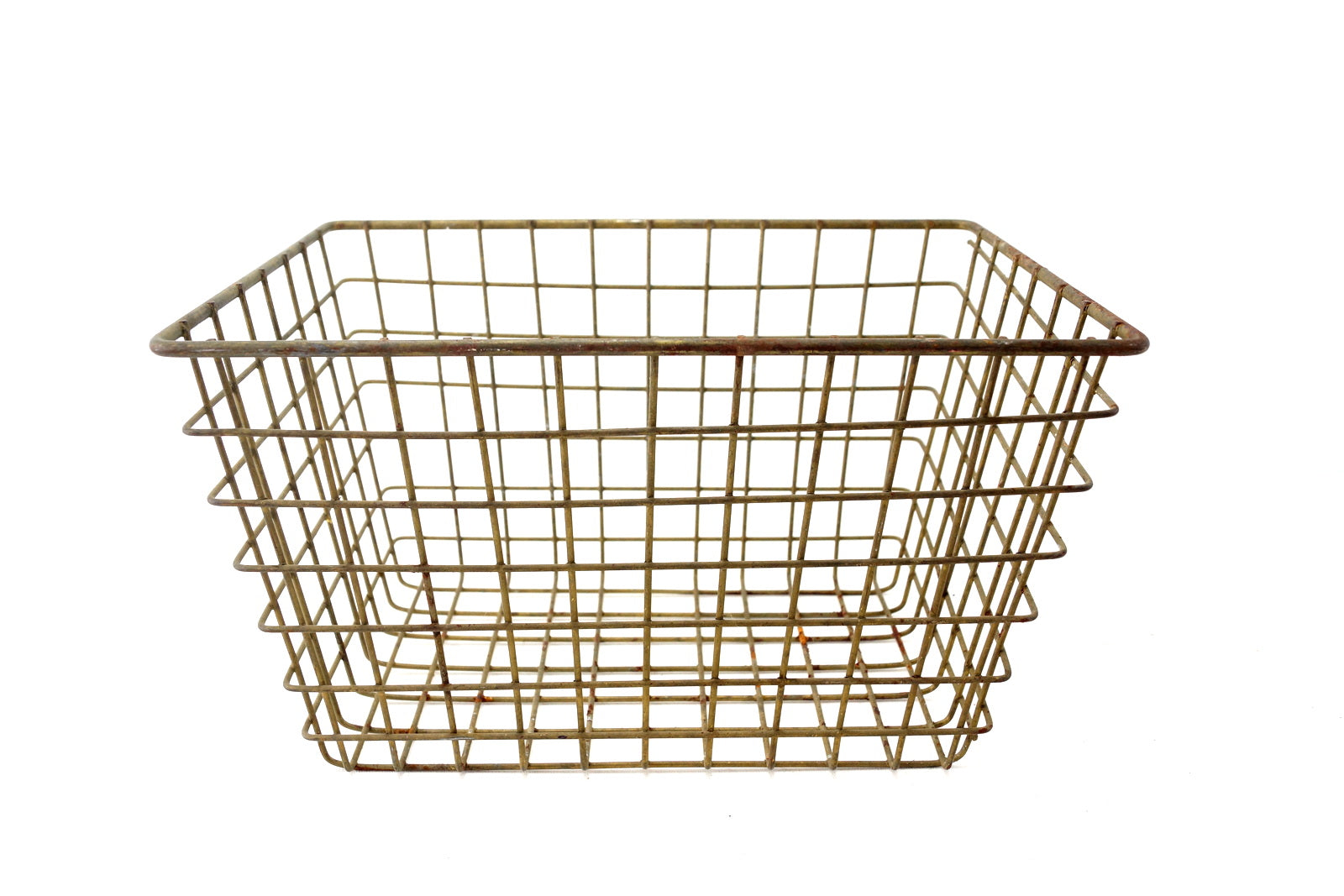 Vintage Metal Wire Locker Basket (c.1950s) - thirdshift