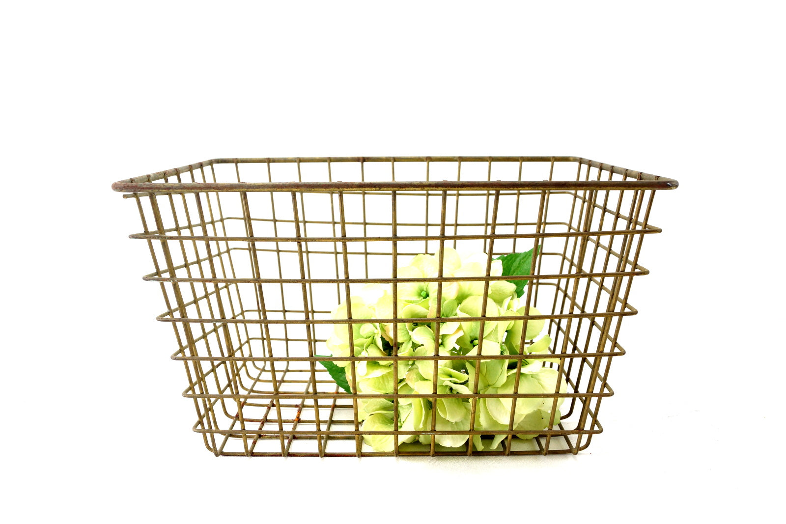 Vintage Metal Wire Locker Basket (c.1950s) - thirdshift