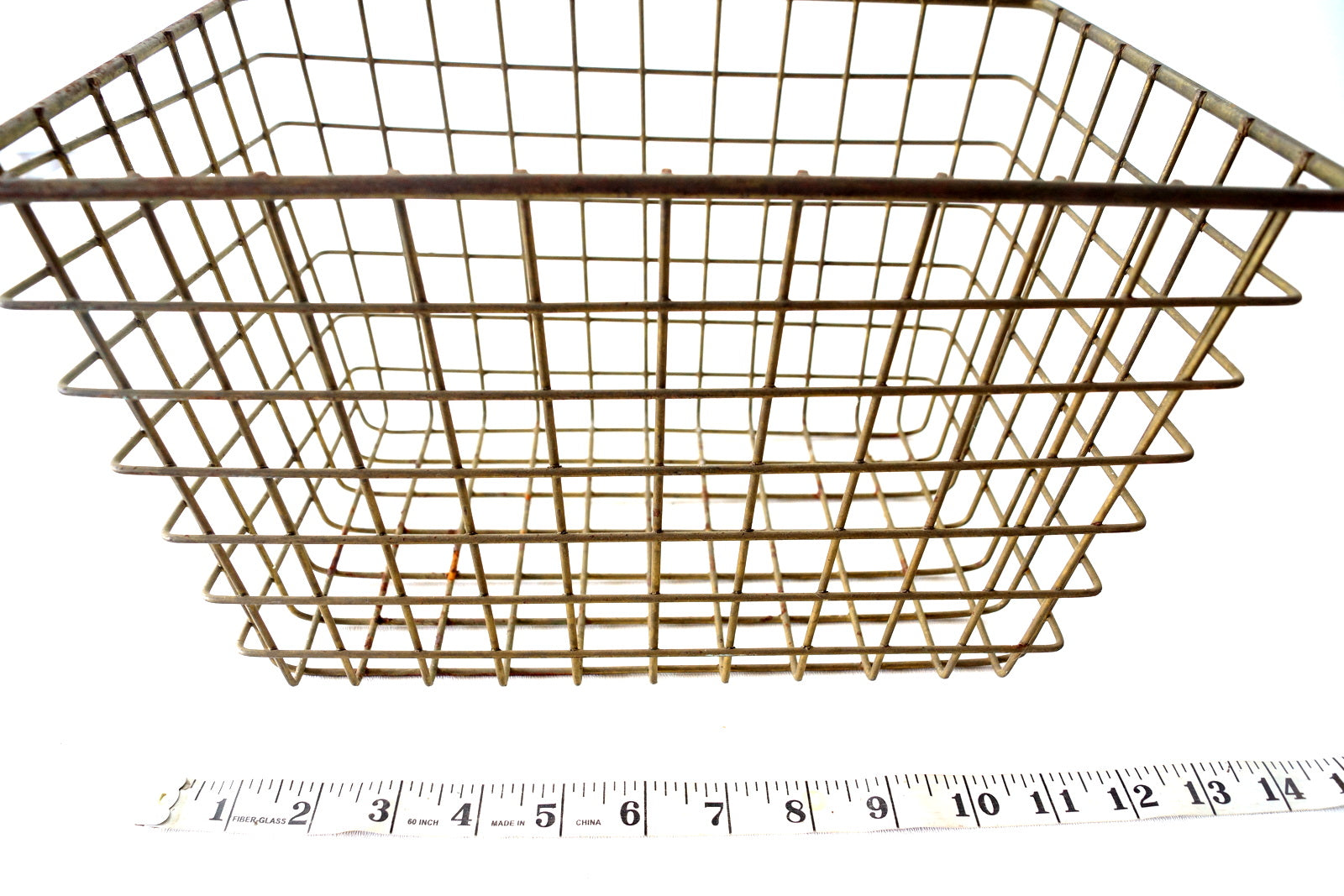 Vintage Metal Wire Locker Basket (c.1950s) - thirdshift
